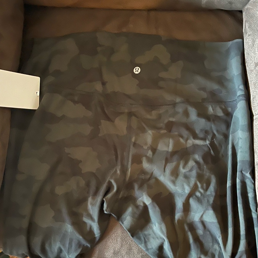 Olive Camo High Rise Crop 23”